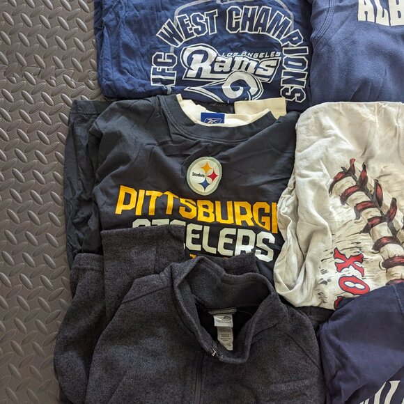 Lot of Mixed Mens NFL Nike Coca Cola MLB Shirts 7 Pc Reseller Bundle - Picture 3 of 4